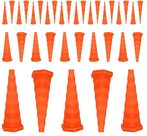 Silicone Plugs, 35 Pieces Tapered Rubber Stoppers Set with 5 Large 10 Medium and 20 Small Silicone Bungs for Holes Hydraulic Oil Rubber Plugs for Irrigation and Hose and Pipe Leak Protection