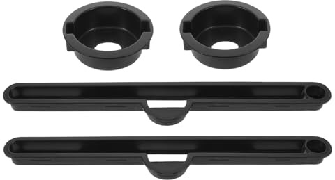 Alipis 2sets Folding Table Accessories for Bed Include Cup Holder Insert for Table and Scald Cup Holder for Home Working Portable Laptop Desk Part