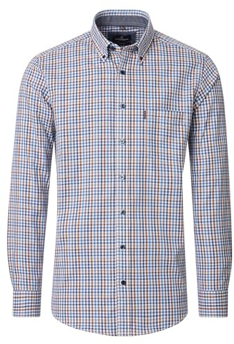 CASAMODA Freizeithemd extra Langer Arm 72cm kariert Casual Fit