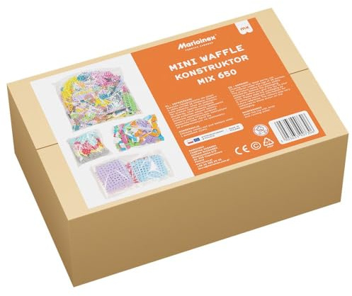 Marioinex Bauspielzeug Mini Waffle School Constructor 650 Stück