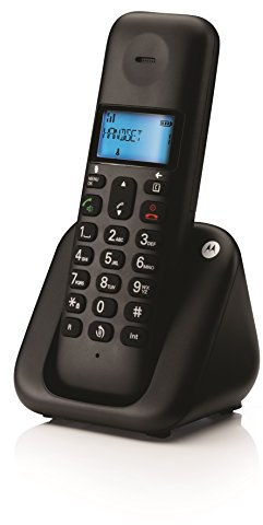 Motorola T301Plus Telefono Cordless, Nero