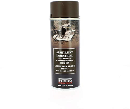Vernice militare professionale Spray ml 400 Mud brown RAL 8027 Marrone fango
