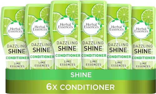 Herbal Essences Dazzling Shine with Lime Essences Conditioner, 400 ml, 6 Stück
