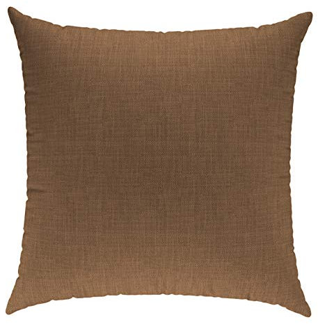 sunnypillow Dekokissen für Gartenmöbel, Palettenmöbel - Deko Kissen mit Reißverschluss 40 x 40 cm - Sofakissen mit Füllkissen - Kissen für Couch - Bequeme Zierkissen Camel