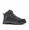 Columbia Crestwood Mid WP wasserdichte Wanderstiefel für Herren, Grau (Dark Grey x Deep Rust), 47 EU