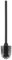 Kela La Brosse WC-Bürste, Kunststoffgriff, Silikon, 42,5 cm, Ø 8 cm, Schwarz, 24307