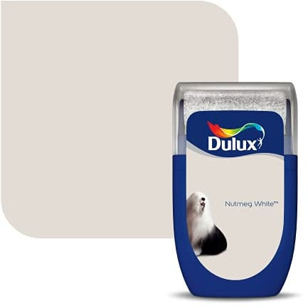 Dulux Walls & Ceilings Tester Paint, Nutmeg White, 30 ml