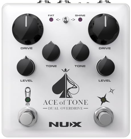 NUX ACE of Tone Dual Overdrive Pedal gestapelt mit Tubeman MKII und Morning Star
