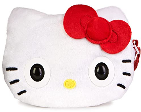 Purse Pets, Sanrio Hello Kitty and Friends, Hello Kitty, interaktive Stofftier-Handtasche mit über 30 Geräuschen und Reaktionen, Kinderspielzeug für Mädchen