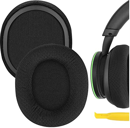 Geekria Almohadillas de Repuesto de Tela de Malla para Microsoft Xbox Wireless, Xbox Stereo Wired 20th Anniversary Edición Especial para Auriculares, Almohadillas para Auriculares