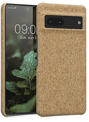 kwmobile Schutzhülle kompatibel mit Google Pixel 7 - Hülle Kork - Handyhülle - Handy Case Cover Hellbraun