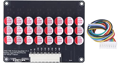 6 Bis 8S Batterieaktiver Equalizer, 5A Universal Cell Balancer mit Kabel, Balance Energy Transfer Board für LTO LFP LPO