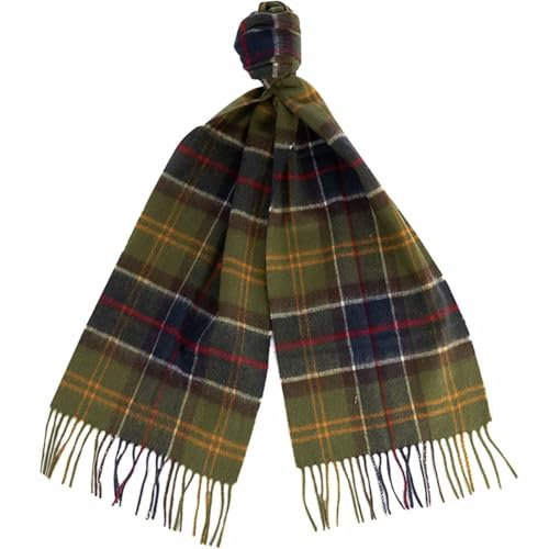 Barbour Herren Wolle Kaschmir Tartan Schal, Klassisches Tartan, Einheitsgröße
