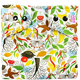 Petit Lulu Spreizhöschen für breites Wickeln//Spreizwindelhosen/Größe M (5-9 kg)/ Druckknöpfe (Autumn Hedgies)