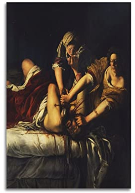 Artemisia Gentileschi Paintings – (Judith Slaying Holofernes) Poster, Leinwand, Wandkunst, dekoratives Schlafzimmer, modernes Zuhause, Kunstwerk, 60 x 90 cm