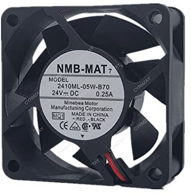 CYRMZAY Compatible pour NMB-MAT 2410ML-05W-B70 24V 0.25A 6025 6CM 2-Wire Cooling Ventilateur