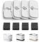 PETLIBRO Katzenbrunnen Filter 4er Pack für Dockstream Trinkbrunnen für Katze PLWF005, PLWF115, PLWF105, 2-Monats-Set Ersatzfilter für Katzentrinkbrunnen