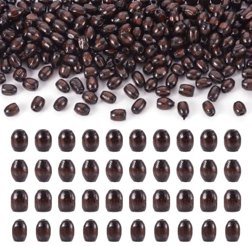 Sparkeads Naturholzperlen für Makramee, Rosenkranz, Schmuck, Braun, Mittelbohrung, lose Perlen für Armbänder, Basteln, Halsketten, Ohrringe, Schmuckherstellung, 5 mm, 800 Stück