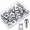 Tuerca en T M8, Pack de 10, Serie 3030 - Tuerca Deslizante M8 en Acero Inoxidable con Tornillo Hexagonal Interno para Ranuras de Extrusión de Perfil de Aluminio Estándar de la serie 30
