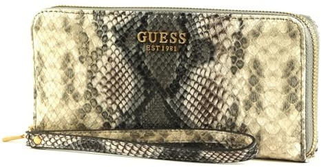 GUESS Laurel SLG Large Zip Around Wallet Natural Multi