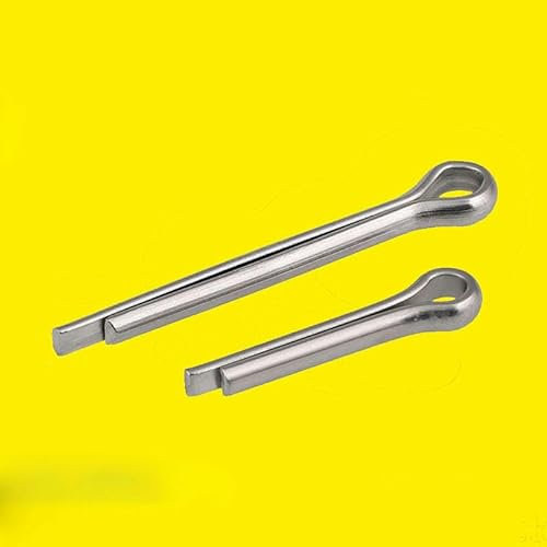 Geteilter Splint, Kupplungsstifte, Clip, Splint, Splint, Haarnadel, U-förmiger Stift, Stahlstift, Riegel, GB 304 Edelstahl, M1,5 (50 Stück), 8 mm