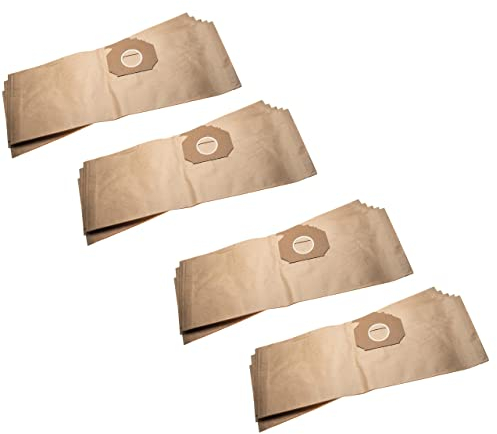 vhbw 20x Staubsaugerbeutel kompatibel mit Thomas Boxer Staubsauger - Papier, 63,3cm x 22cm, braun