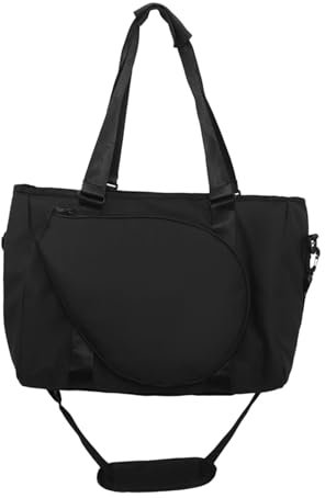 Harilla Tennis-Umhängetasche, Handtasche, leichtes Pack, tragbare Tennis-Tragetasche für Damen für Pickleball-Tennisschläger-Reisen, Schwarz