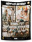Yihariye Personalisierte Decke, Decke mit Foto und Text, Babydecke, Personalisierte Geburtstags, Gestalten Sie Foto-Geschenke für Mama, Papa, Kinder, Paare, Freunde, Hunde (3 Fotos)