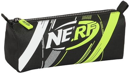 Safta Nerf Get Ready Trousse avec Fermeture éclair et Compartiment, Trousse pour Enfant, idéale pour Les Enfants d'âge Scolaire, Confortable et Polyvalente, qualité et résistance, 21 x 7 x 8 cm,