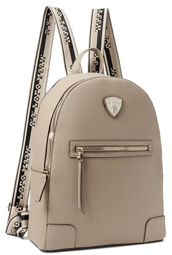 U.S POLO ASSN. Damen Crest Dhm Rucksack, Beige, Medium