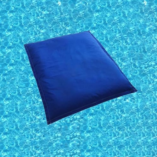 UGEFKMQ Bean Bag Chairwasserdichte Pool-Liege, Outdoor-Entspannungssofa, Oxford, Wasserdichter Stoff, Schwimmbad-Schwimmsack, Stuhl, 140 cm X 180 cm (Ohne Füllung),Königsblau,180Cm*140Cm