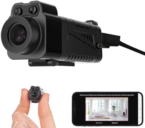 Micro-caméra connectée Full HD DV-325.mini avec batterie et vision nocturne IR [Somikon]