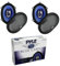 KIT Set pour Pyle Blue Label PL573BL 2 Enceintes triaxiales 3 Voies 5 x 7, 150 Watts rms 300 Watts Max, impédance 4 ohms, 90 DB spl, pour Voiture, la Paire + grilles offertes