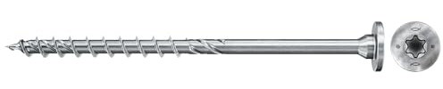 Fischer - Vis de charpente PowerFast FPF II STP 6,0x180 revêtement zingué, Filetage partiel, tête fraisée Plate avec Empreinte Torx/Boîte de 100