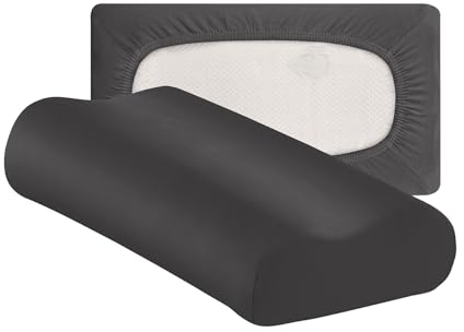 Traumschloss Flex-Kissenbezug für Nackenstützkissen- (30x50-40x70), Farbe:anthrazit