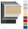 Rettika® Verdunkelungsrollo ohne Bohren, für Fenster, Breite 125 cm, Höhe 120 cm, Sand Farbe, Klemmfix Montage, Jalousien Fenster, Fenster rollos für innen, Klemmrollo