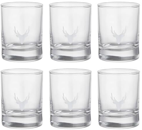 BUTLERS MOUNTAIN LOVE 6x Shotglas mit Hirschkopf 65ml