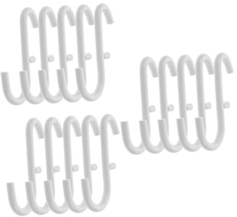 GLEAVI 15stücke Teiliges Pegboard Haken Für Wandmontage Multifunktionale Aufbewahrungslösung Für Garage Küche Und Schlafzimmer Weiße Haken Für Werkzeuge Und Zubehör