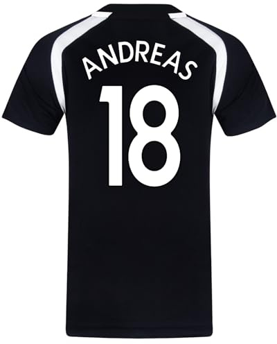 Fulham FC Mens Andreas 18 Poly T-Shirt Black XXL