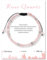 XSDSLS Bracelet Femme de Pierre Naturelle,4MM Bracelets de perles pour femmes et filles Réglable Bracelet Pierres Précieuses Bracelet Yoga (Quartz rose)