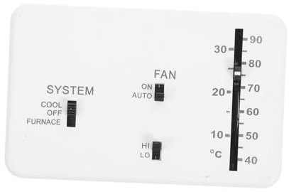 Tofficu Thermostat Temperaturregler Weißes Abs