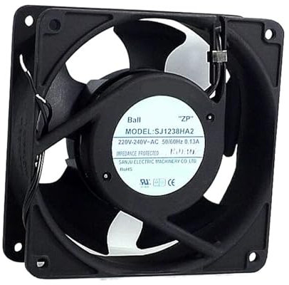 1 ventilateur de refroidissement à cinq feuilles SJ1238HA2 1238 220 V, ventilateurs axiaux 120 x 120 x 38 mm