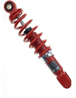 Federbein Für Yamaha JOG50 JOG90 Für DIO 50 ZX50 AF18 AF25 AF27 AF28 AF34 AF35 Motorrad Roller Hinten Stoßdämpfer Stoßdämpfer Dämpfer(265 Red)