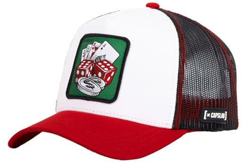 Capslab Gamble Design A-Frame Trucker Cap Weiß - One-Size