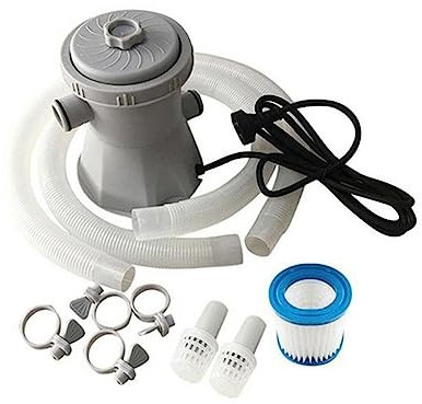 TETEOM Depuradora Piscina, Filtro de Piscina, Limpiador de Piscina Inflable de 300 galones, Bomba de Filtro eléctrica, Herramienta de Limpieza, Accesorios for Piscina