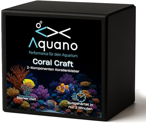 Aquano - Coral Craft 2K – Colla Premium a 2 componenti per acquari marini | Fissaggio di coralli alla roccia corallina | Inodore e privo di sostanze nocive | Si indurisce anche sott'acqua
