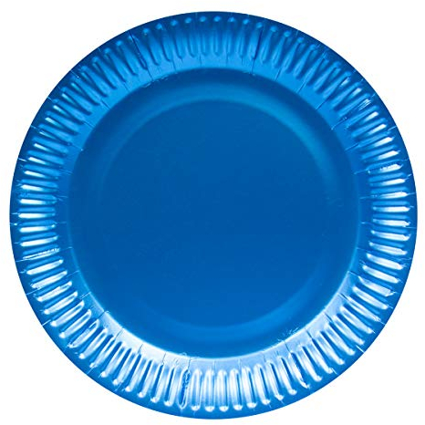 Folat B.V.-Folat Platos Desechables De Color Mate Azur Azul, (65882)