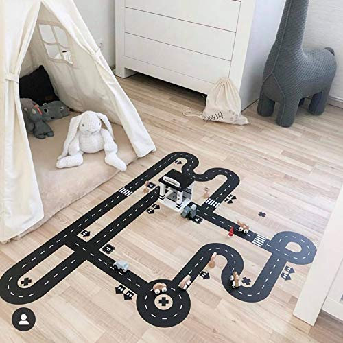 yabaduu YX013 Spielfolie für Kinderzimmer Straßenmotiv für Spielzeugautos (XXL - Groß)