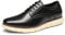 Bruno Marc Men's Crossflex Neat Polish Dress Sneakers Casual Oxford Formal Shoes,Size 9,Black,GRANDPLAIN
