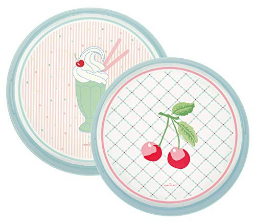 GreenGate PLATRAR2PCISA1902 Isa Tablett Pale Pink rund Set2 (1 Set)